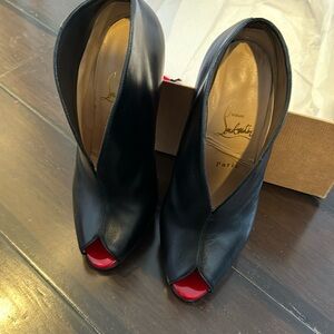 Christian Louboutin Peep Toe Bootie